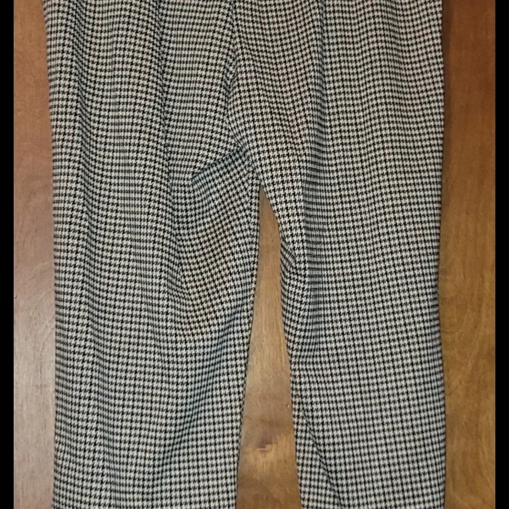 Womens Pull On Houndstooth Trousers - Picture 2 of 4